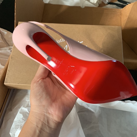 Christian louboutin hot chick $550 sling back 100 pink and yellow available - Picture 4 of 8